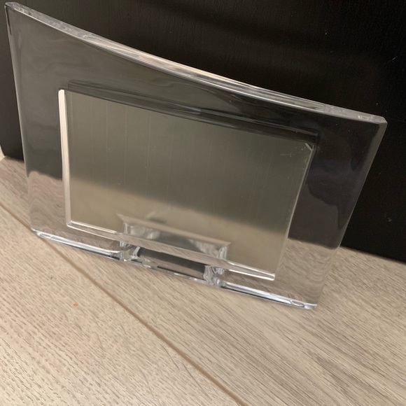 Nambe Accents Nambe Crystal Frame Holds 4x6 Photo Horizontal Made